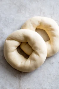 Shape each piece into a bagel