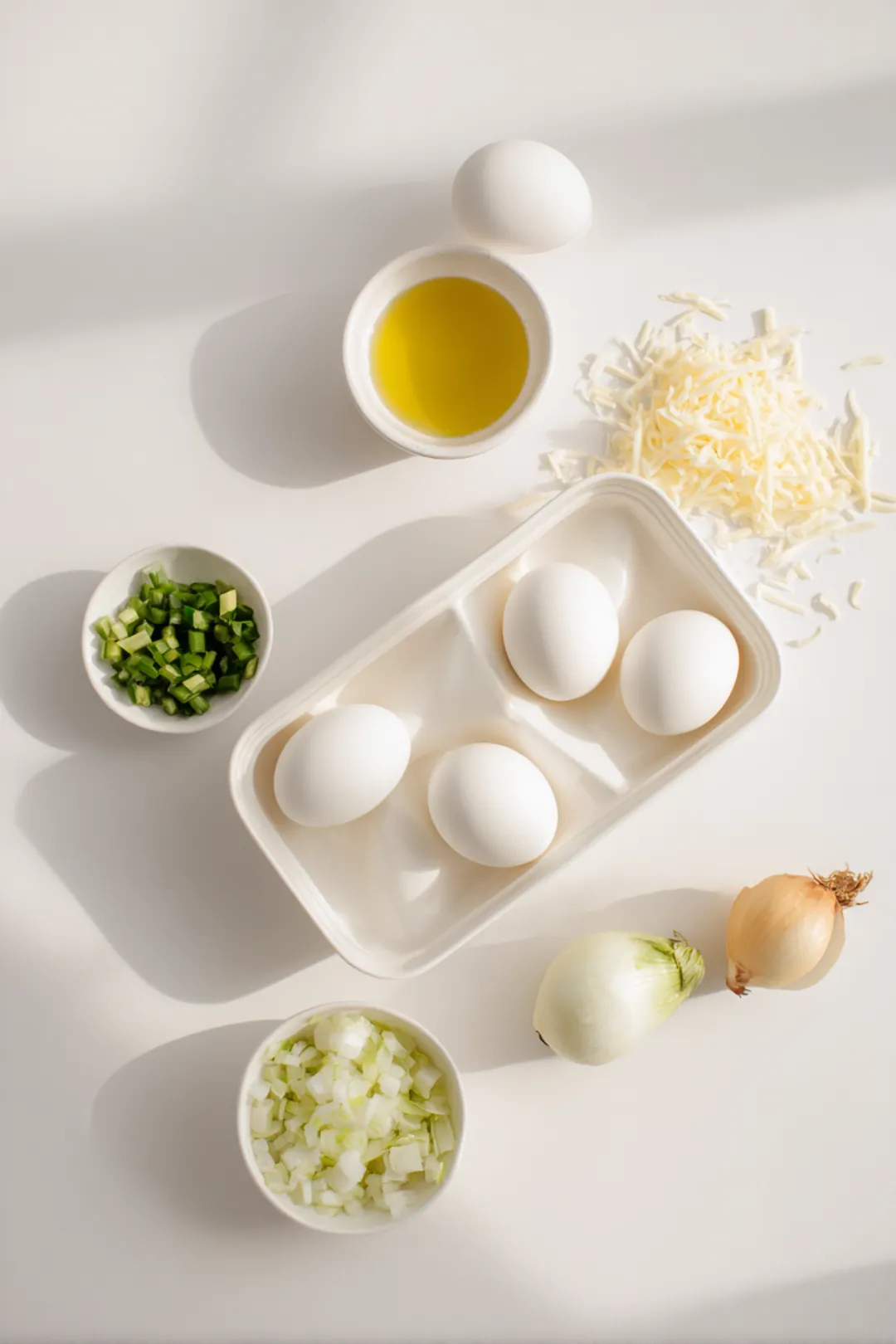 Silicone mold for air fryer eggs - ingredients