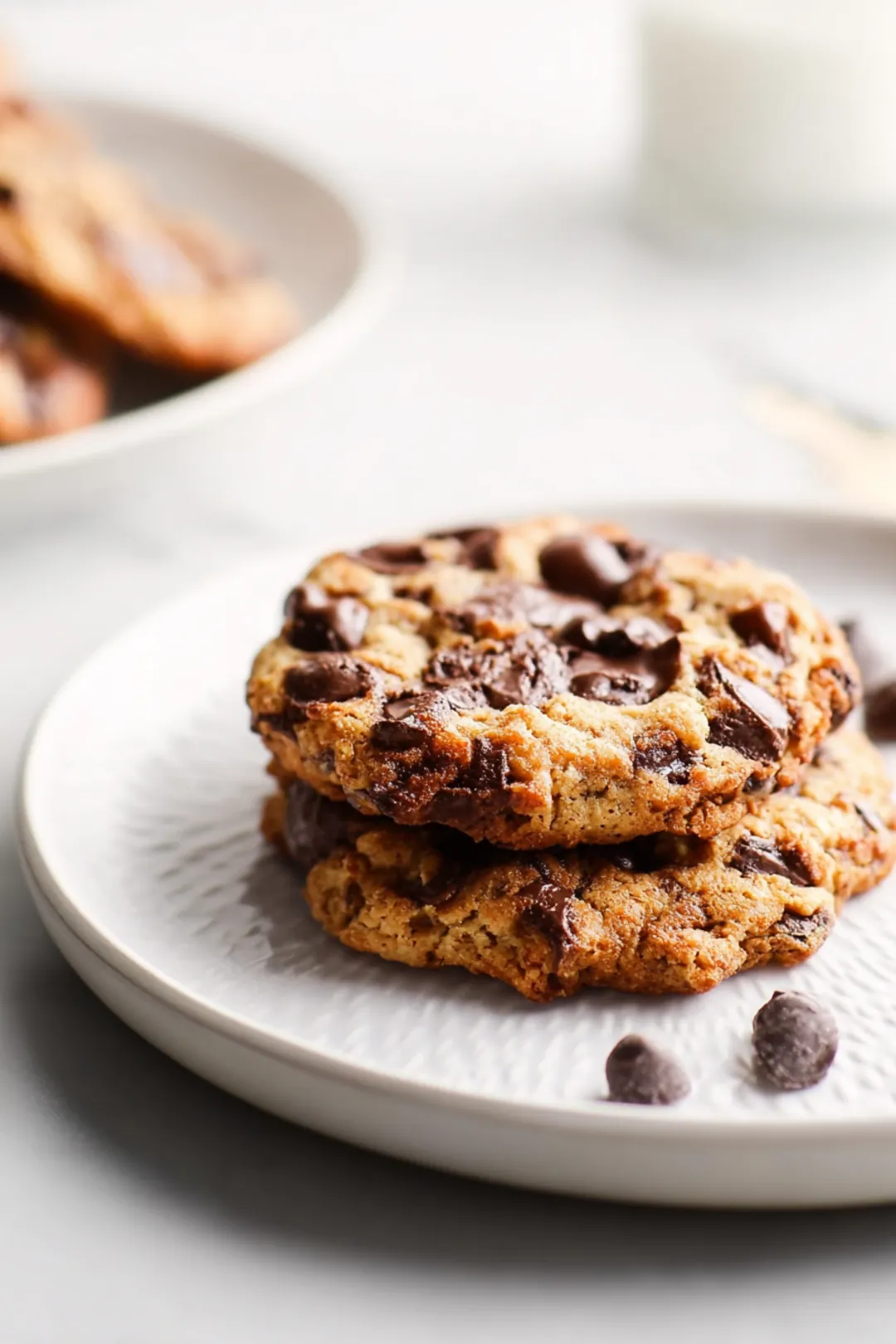 Single serve air fryer chocolate chip cookie