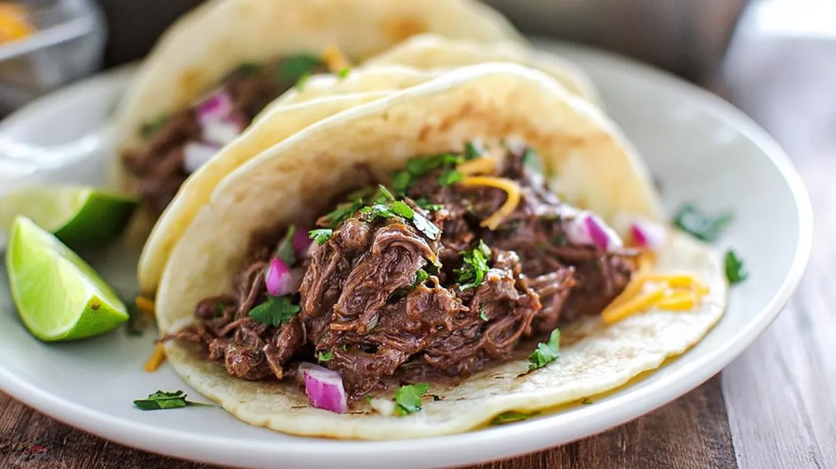 Slow Roasted Beef tacos