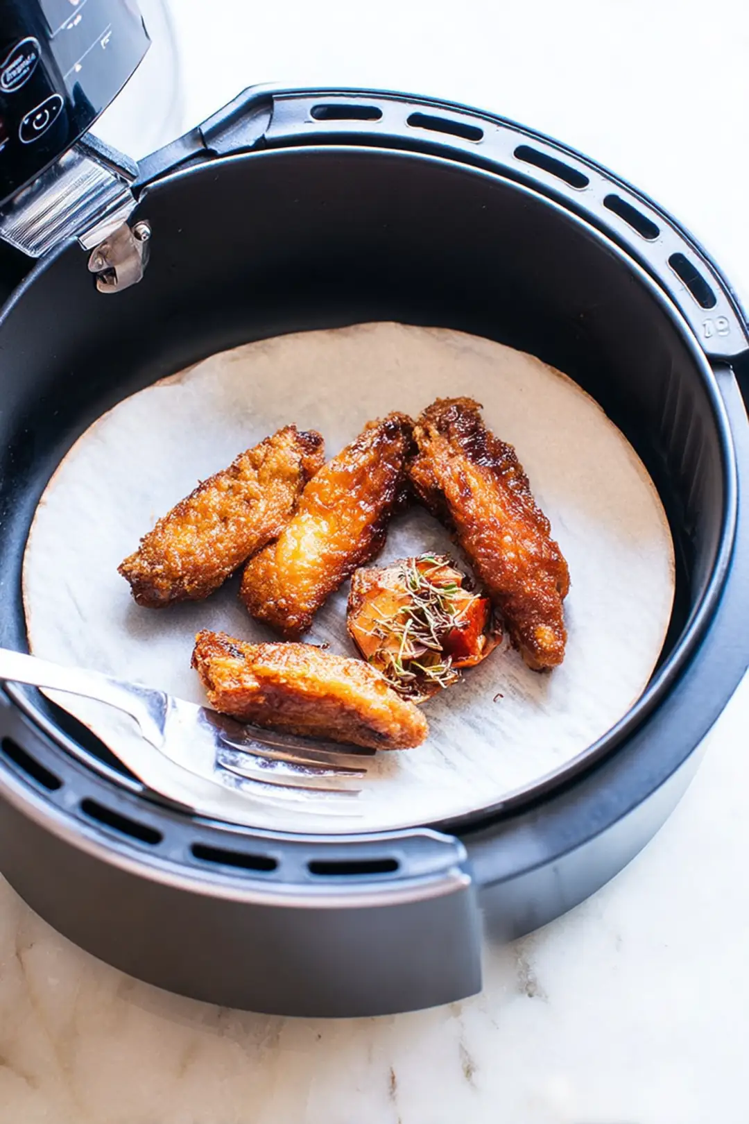 Storing air fried leftovers