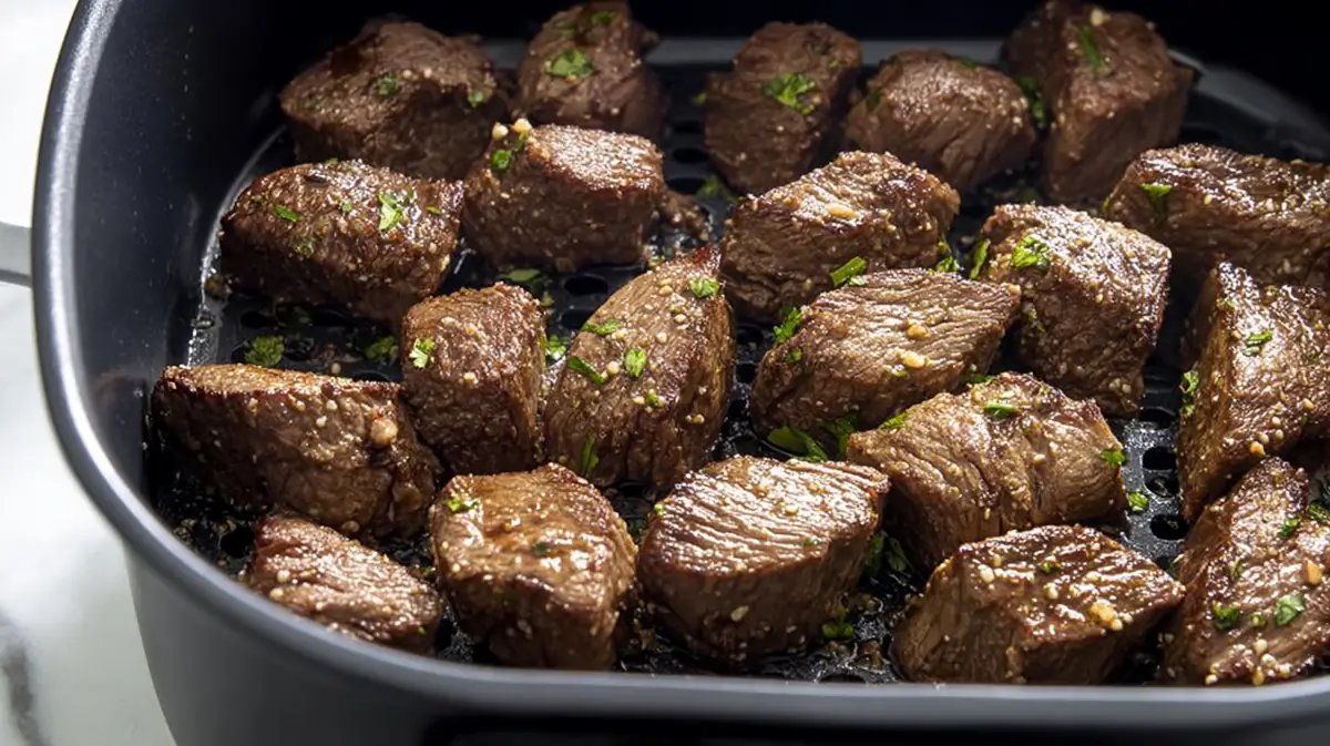 Tenderizing steak bites for air fryer