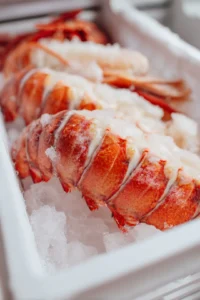 Thaw lobster tails in the refrigerator overnight
