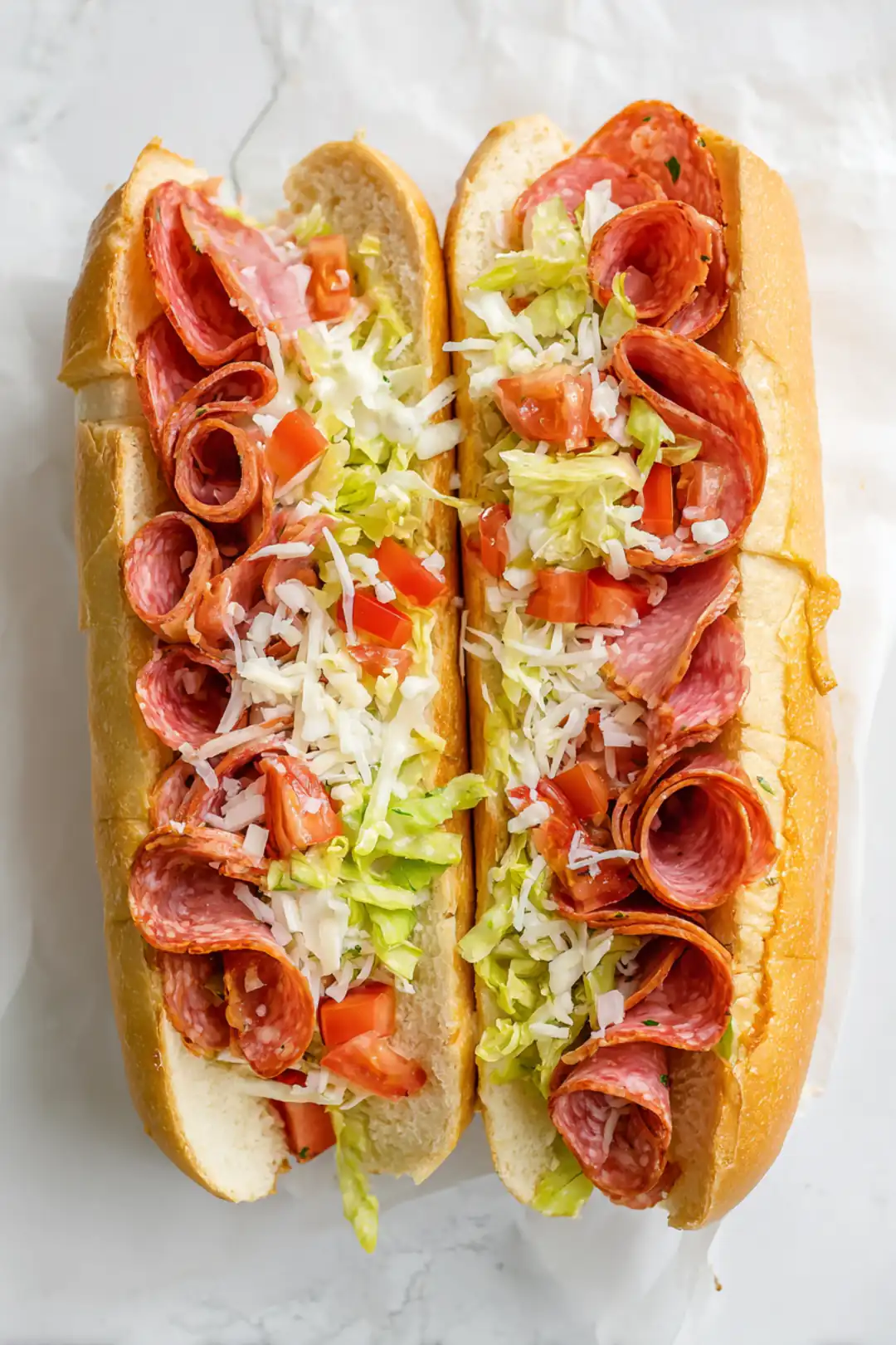 TikTok grinder sandwich - ingredients