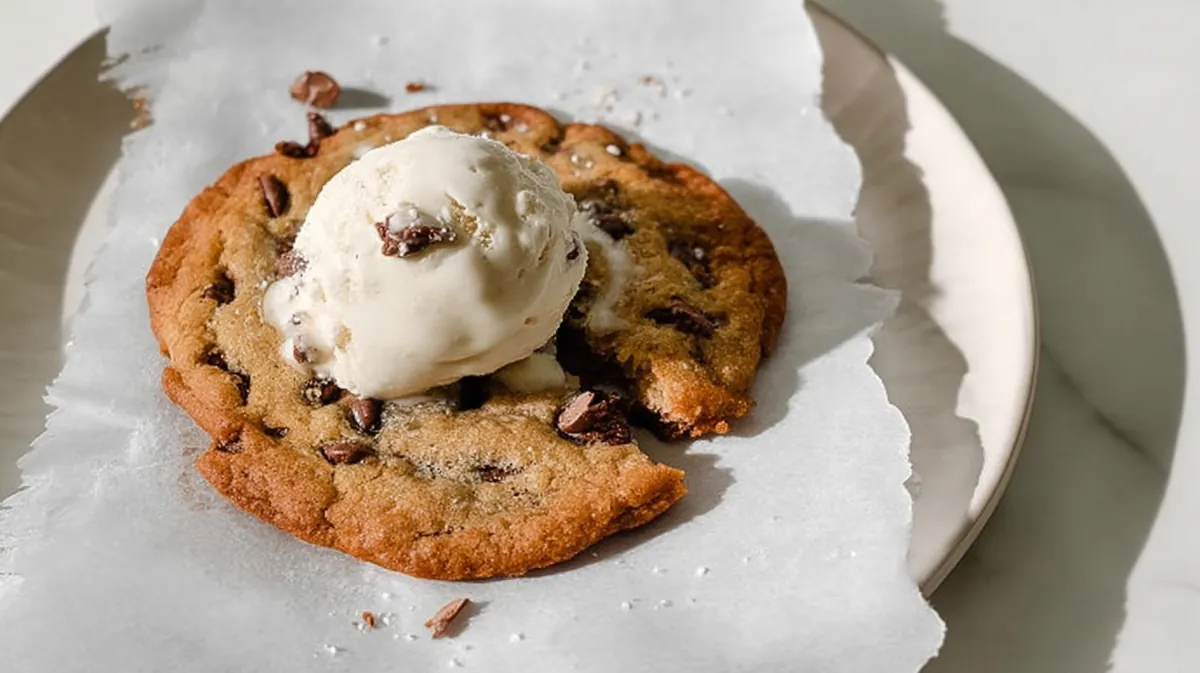 vegan single serve air fryer cookie