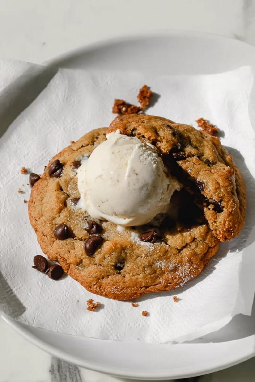 vegan single serve air fryer cookie