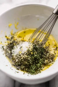 Whisk together the marinade ingredients in a mixing bowl