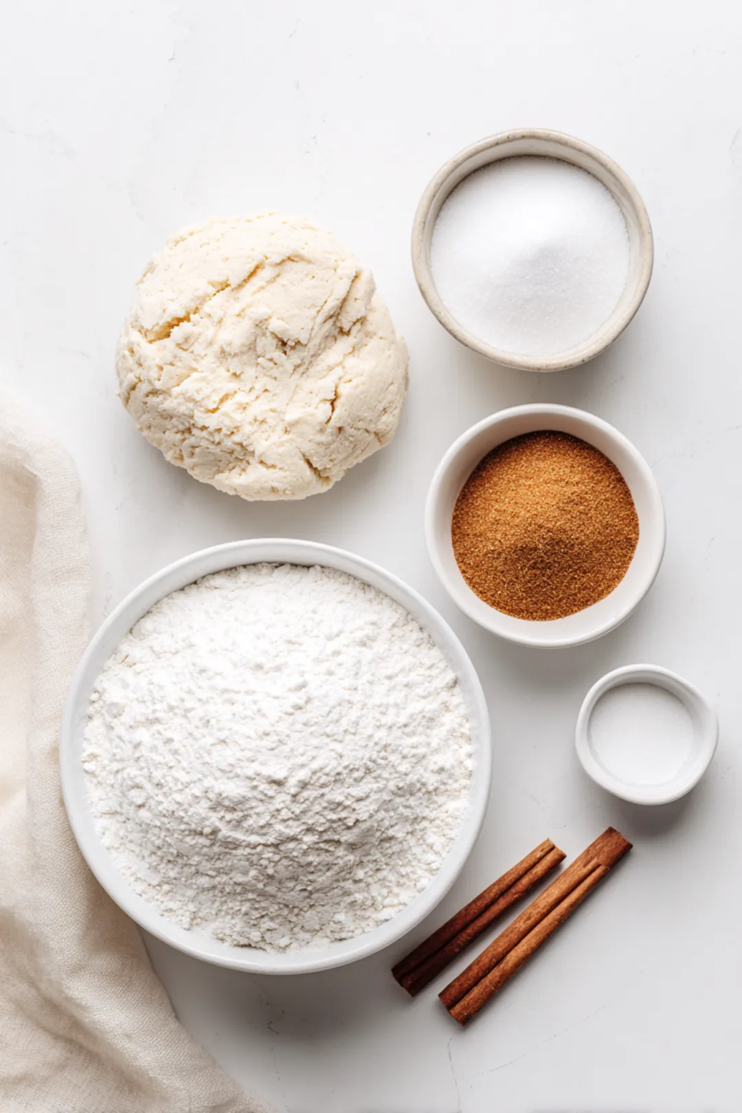 4 minute air fryer biscuit donuts - ingredients