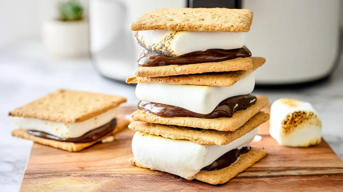 5 minute air fryer smores recipe