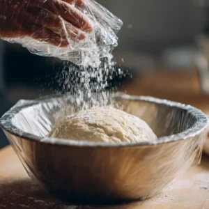 Add cold water gradually, one tablespoon at a time, until the dough comes together and refrigerate for 30 minutes.