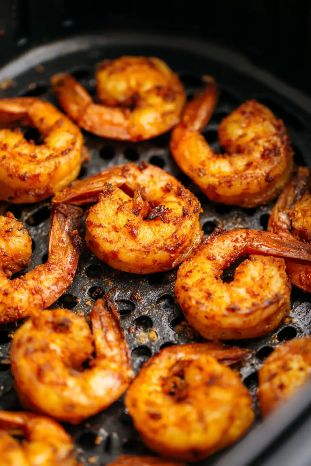 Air fry the shrimp for 10-12 minutes, flipping halfway through, until golden brown and crispy