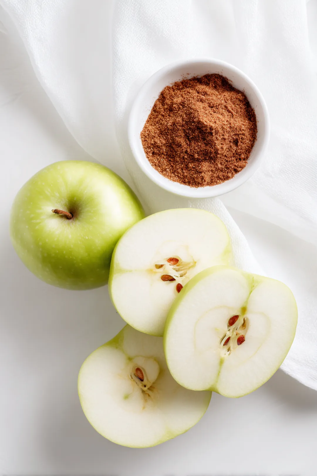 Air fryer apple chips with cinnamon - ingredients