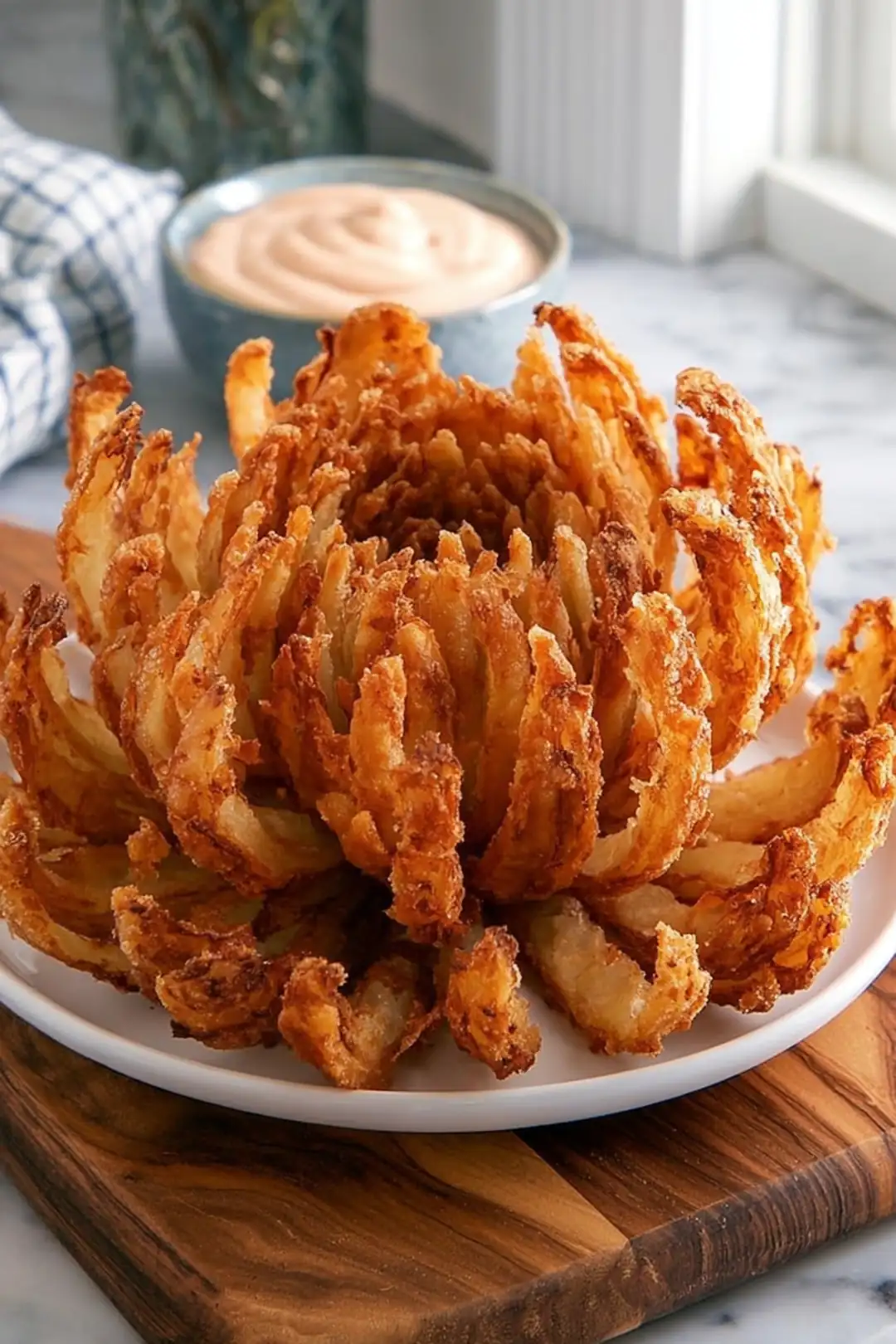 Air fryer blooming onion technique