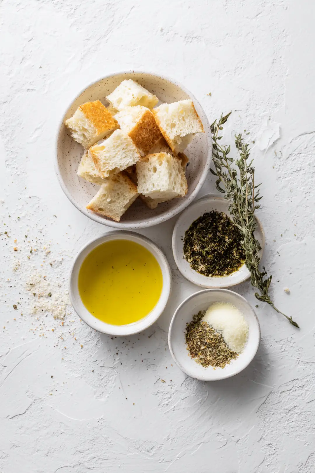 air fryer bread crust croutons ingredients