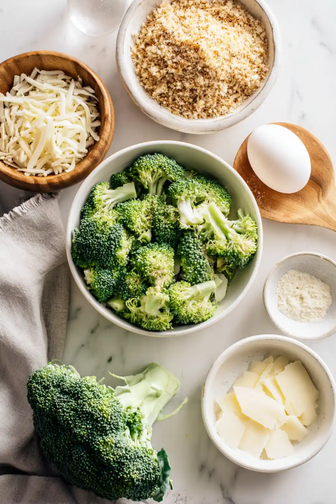 air fryer broccoli tots for picky eaters - ingredients