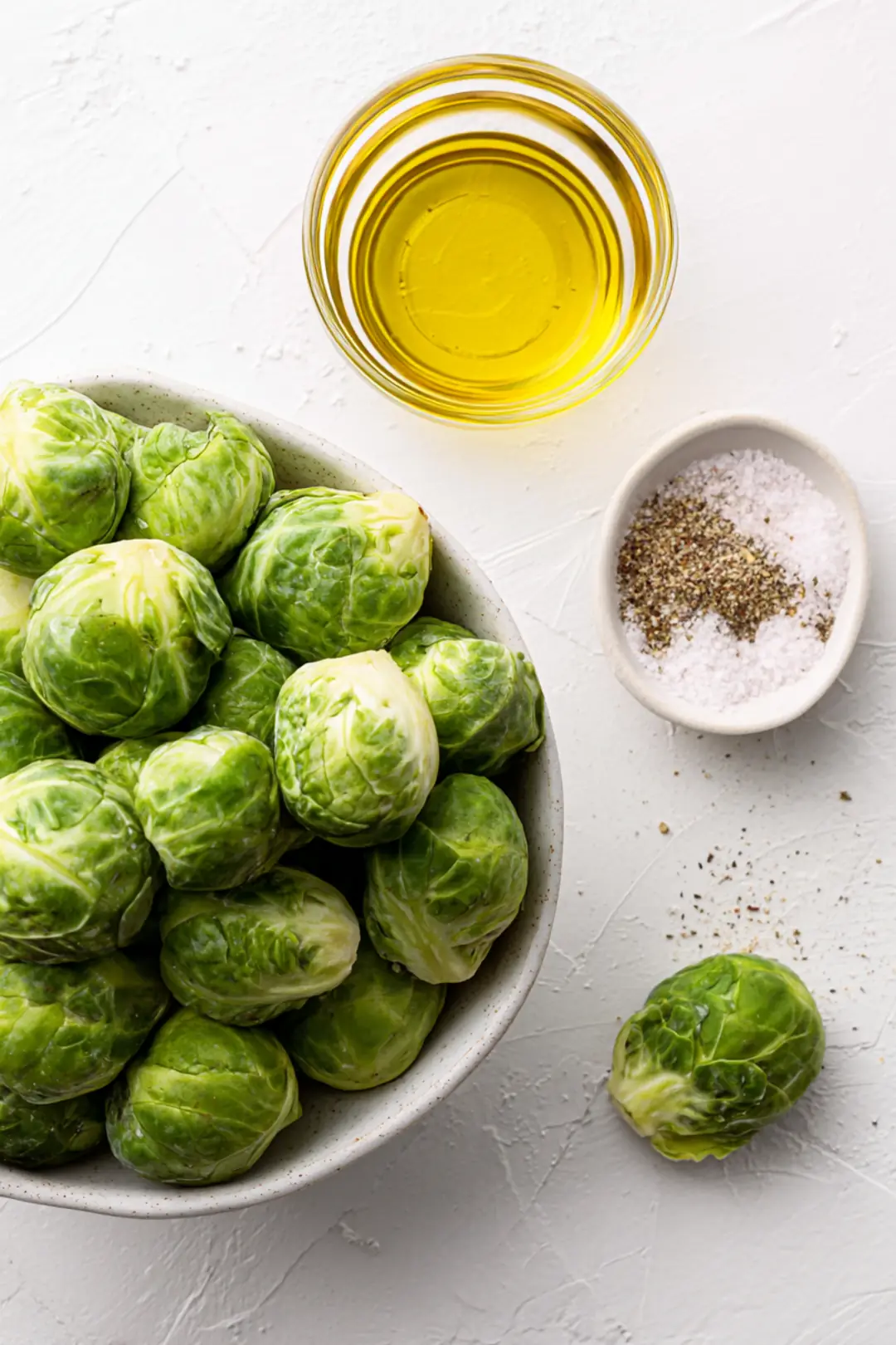 Air fryer Brussels sprouts with balsamic - ingredients