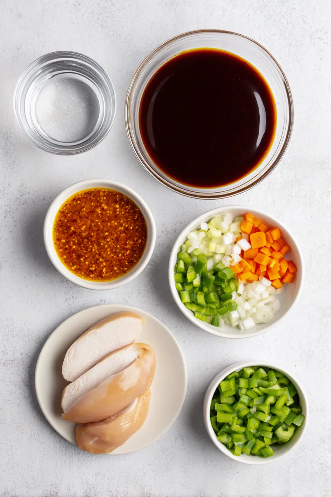 air fryer budget meal prep for students - ingredients