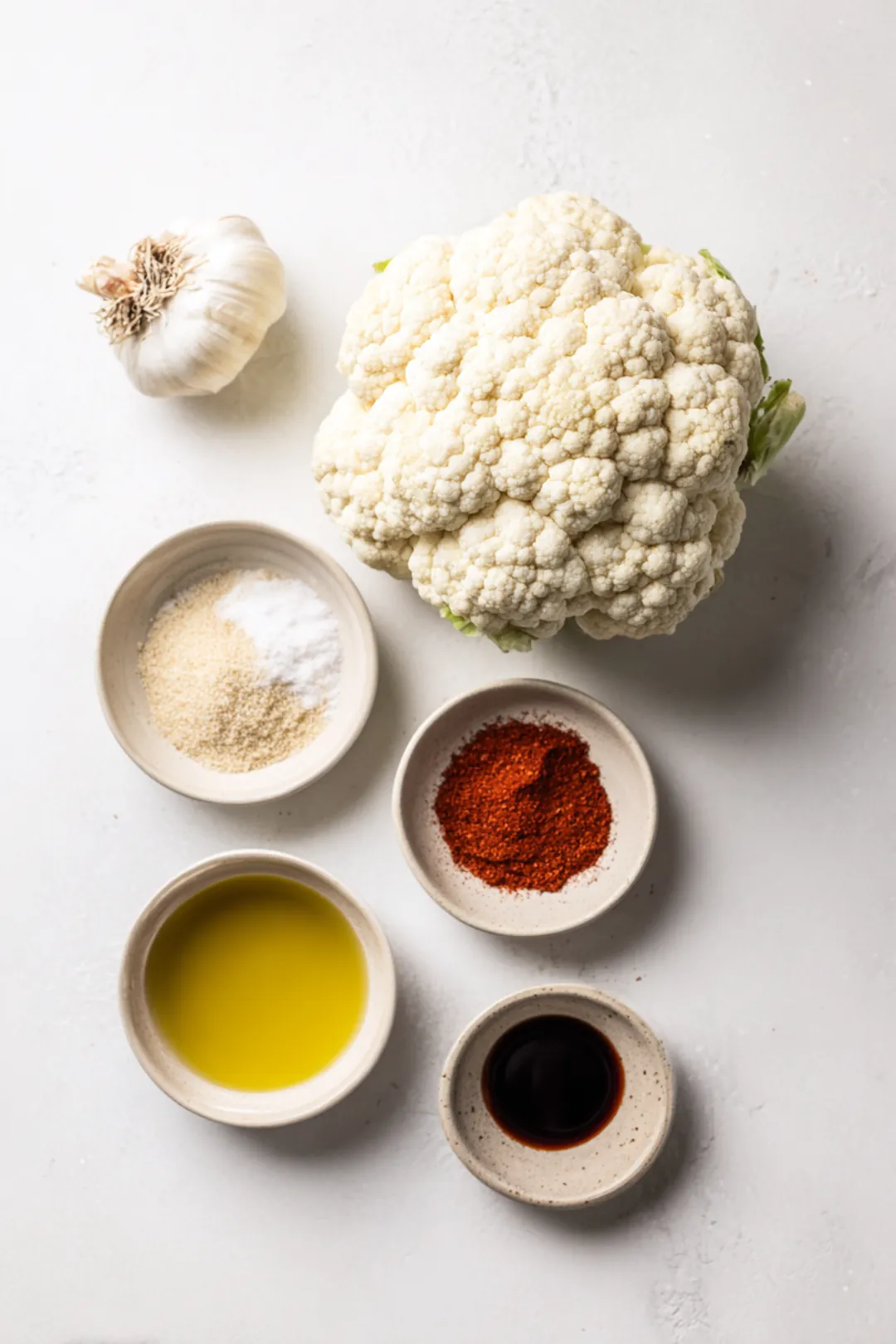 air fryer buffalo cauliflower steak - ingredients