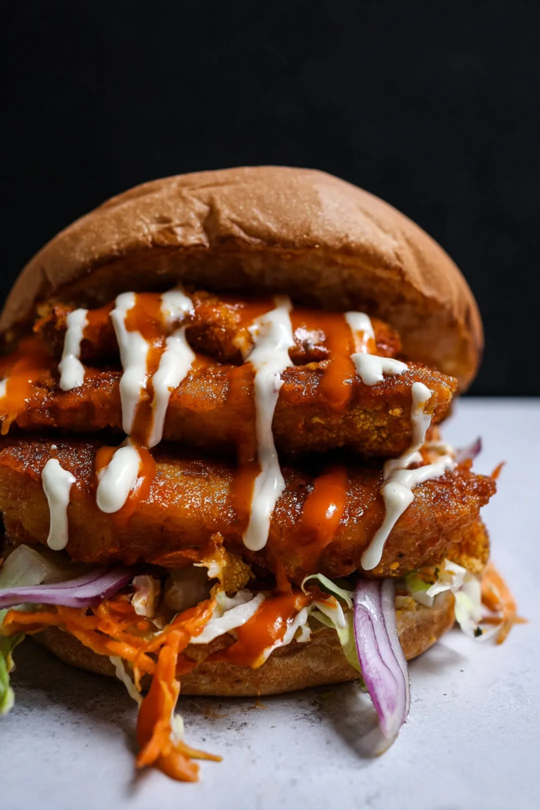 Air fryer buffalo cauliflower steak