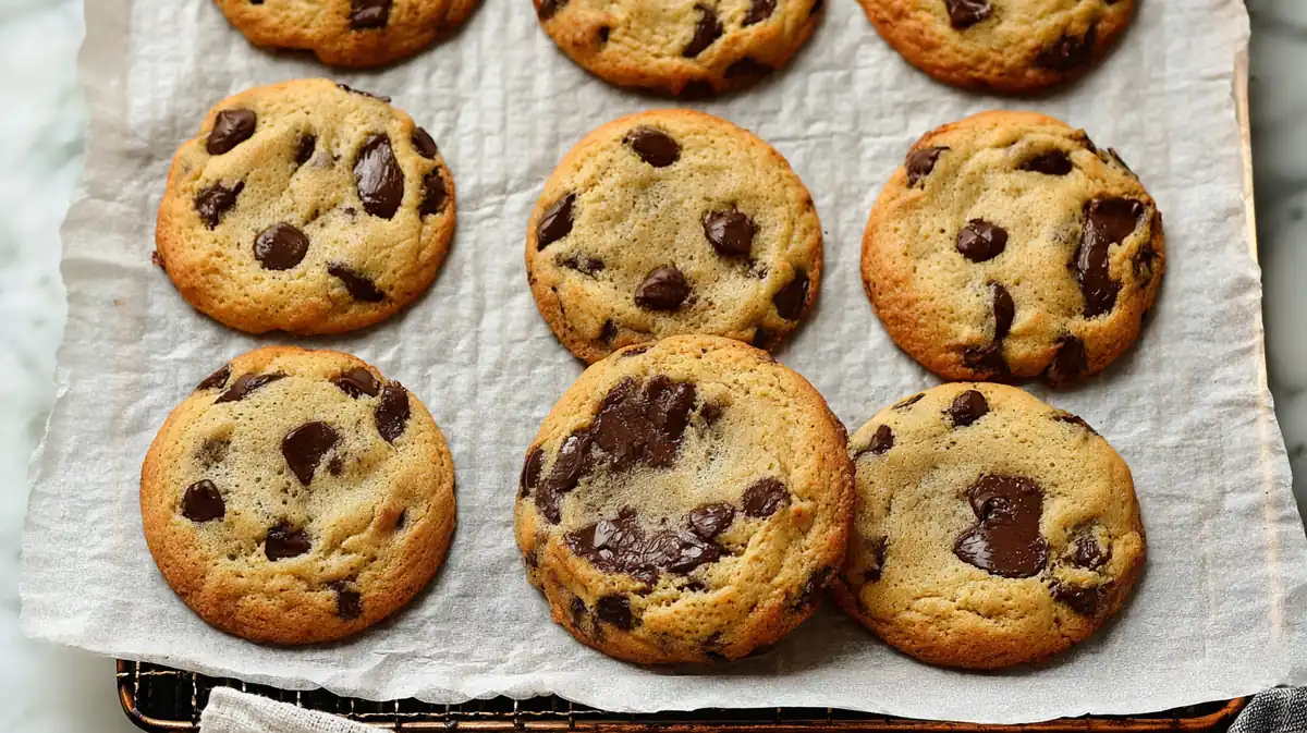 air fryer chocolate chip cookie cake mini
