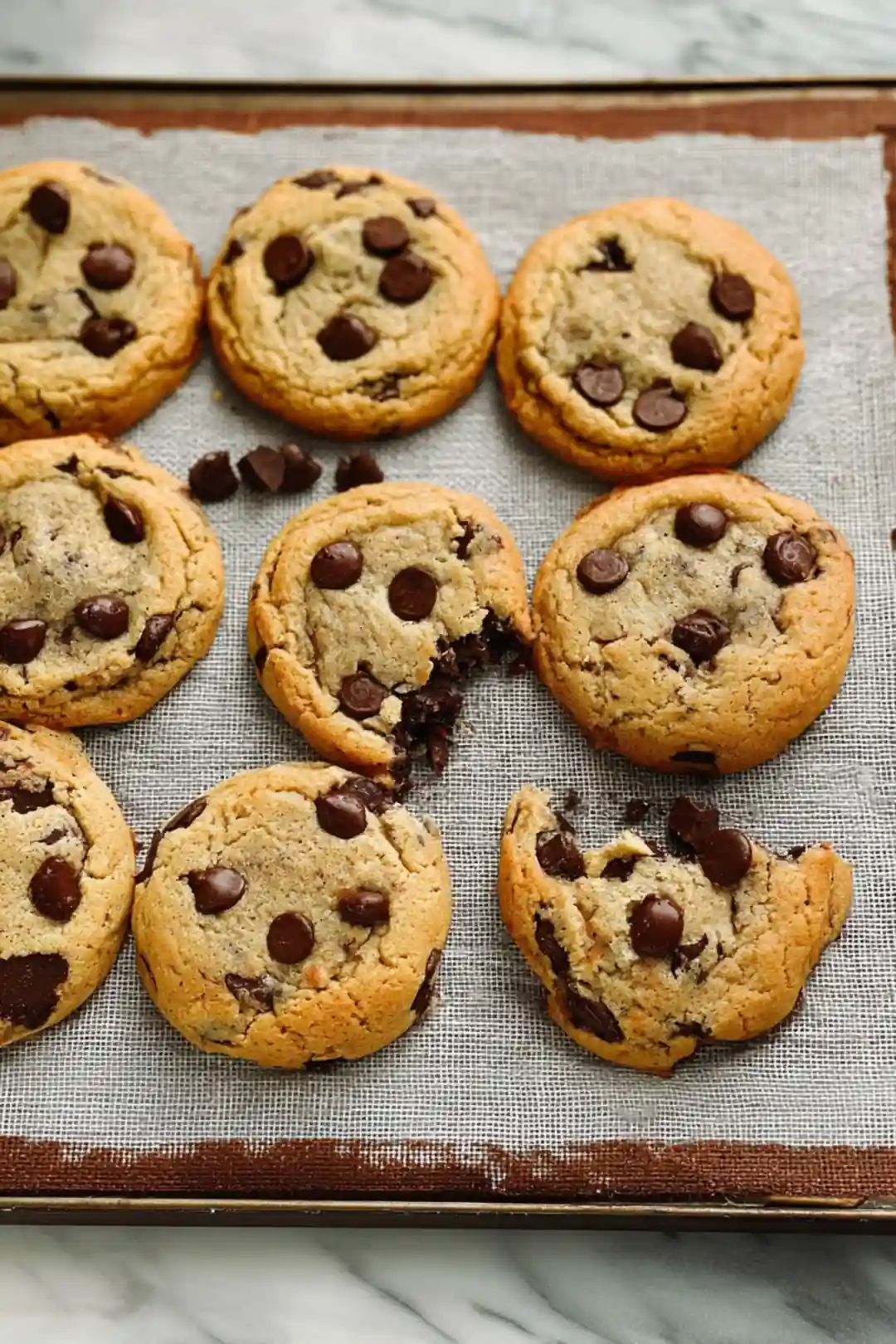 Air fryer chocolate chip cookie cake