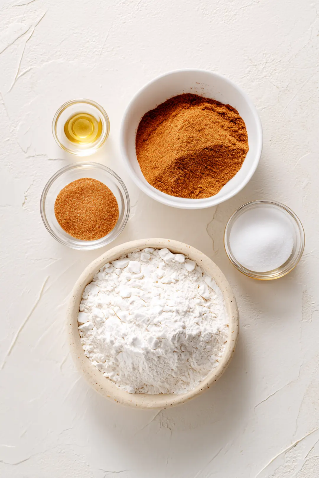 Air fryer churro chips from tortillas - ingredients