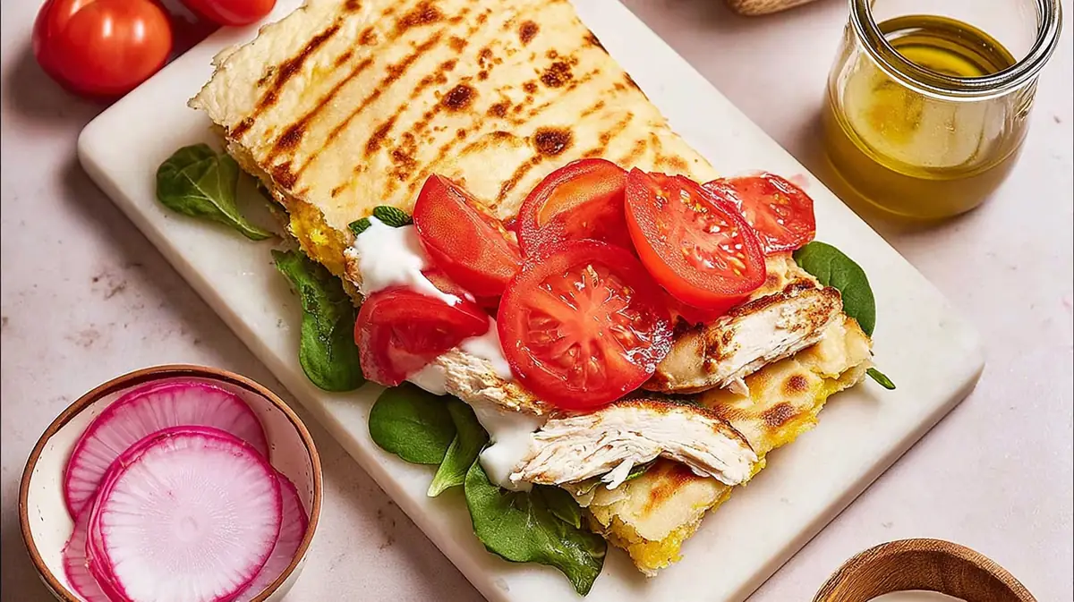 air fryer cottage cheese flatbread