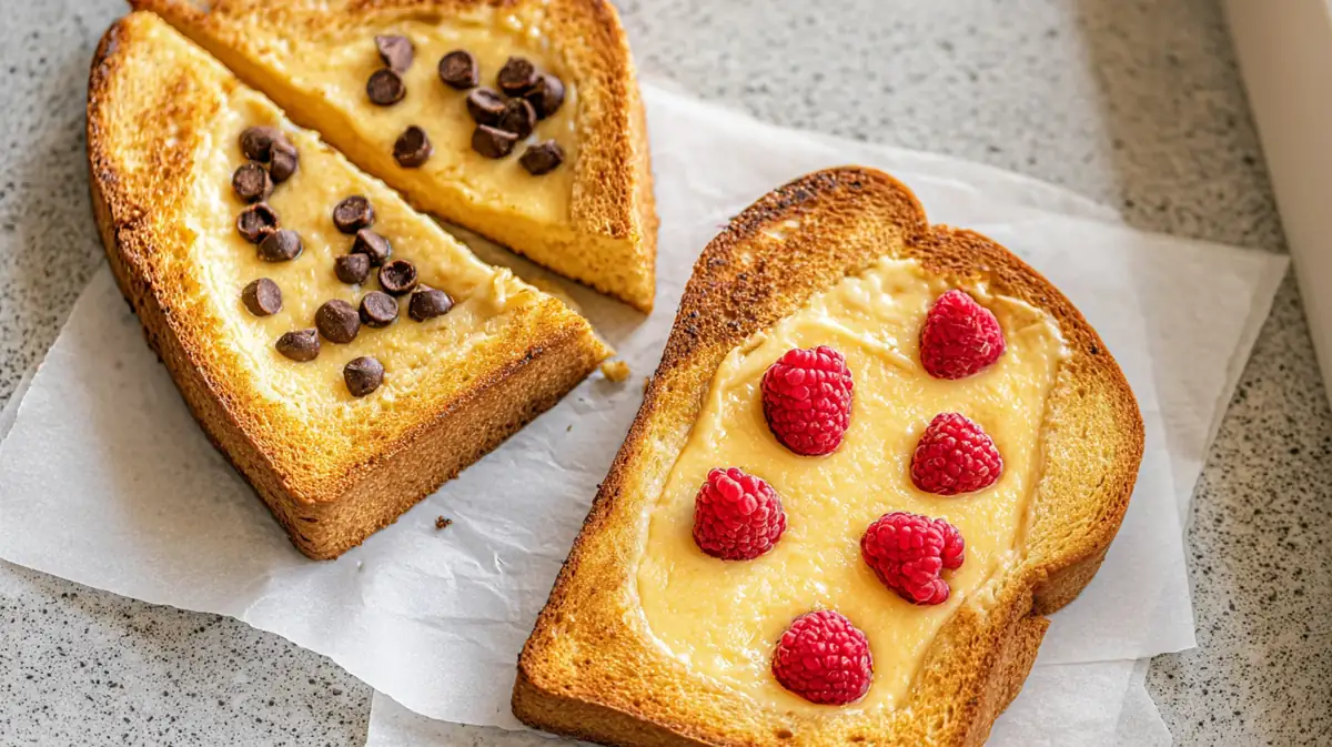 air fryer custard toast viral