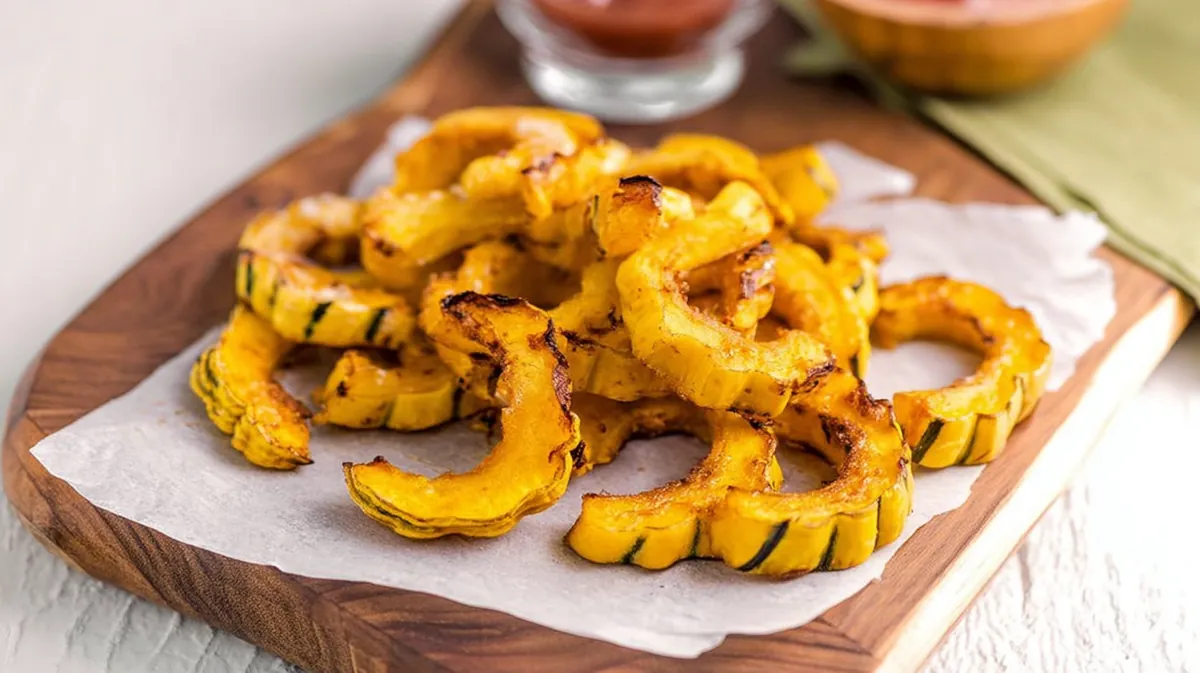 Air fryer delicata squash fries