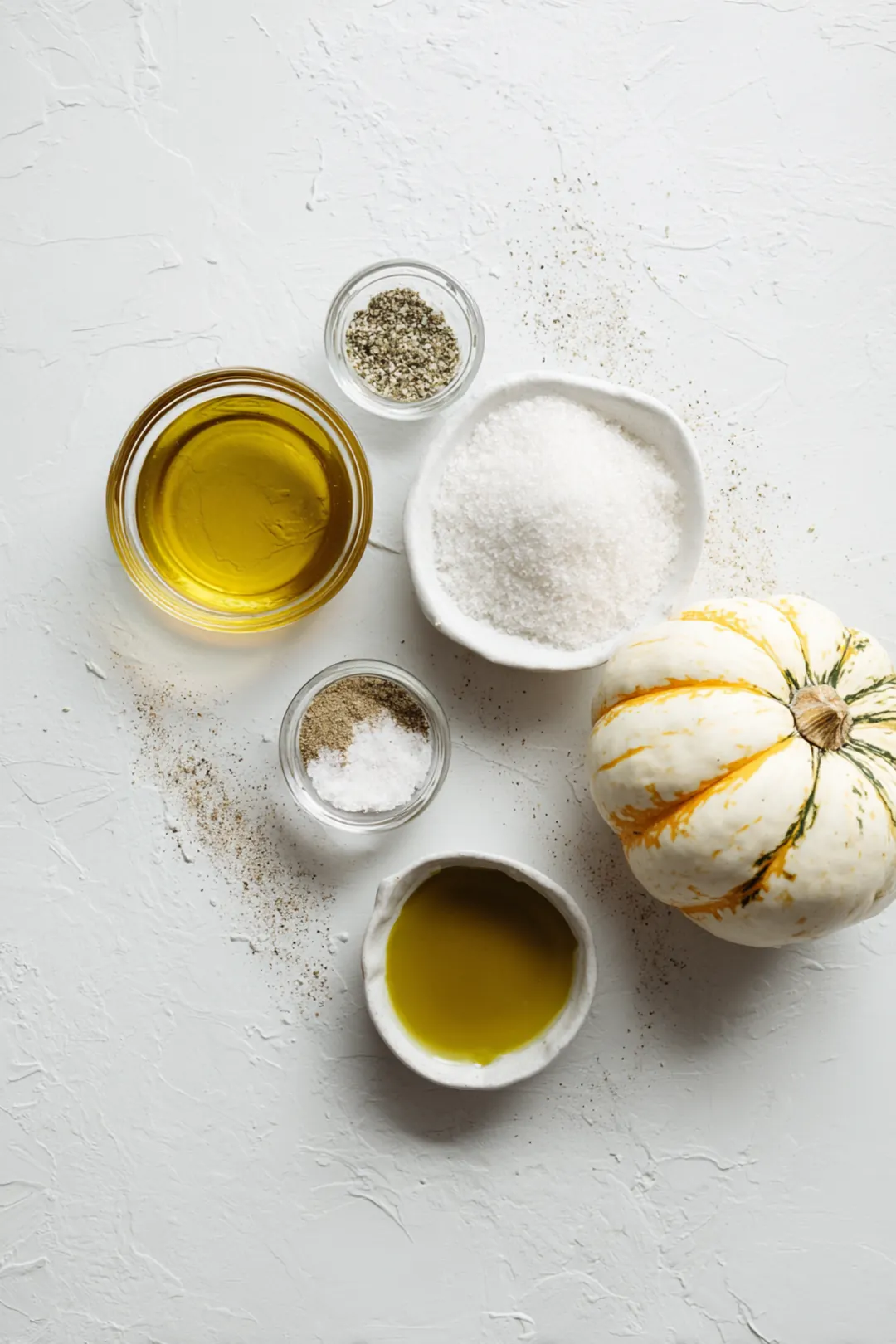 air fryer delicata squash fries - ingredients