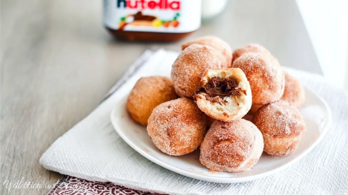 air fryer donut holes with nutella