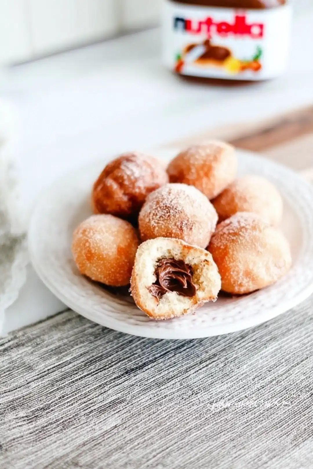 air fryer donut holes with nutella