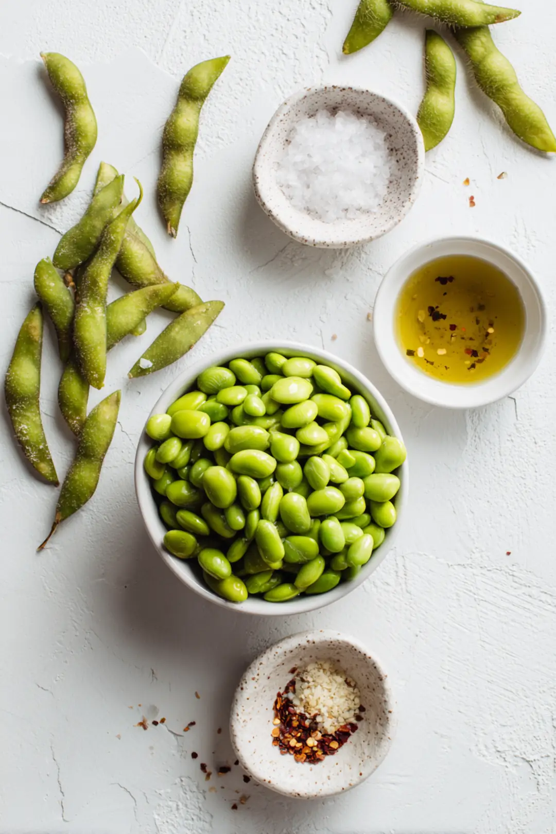 air fryer edamame snack ingredients