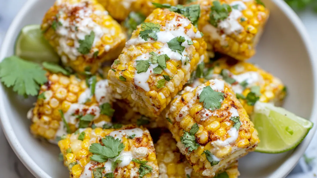 air fryer elote street corn bites