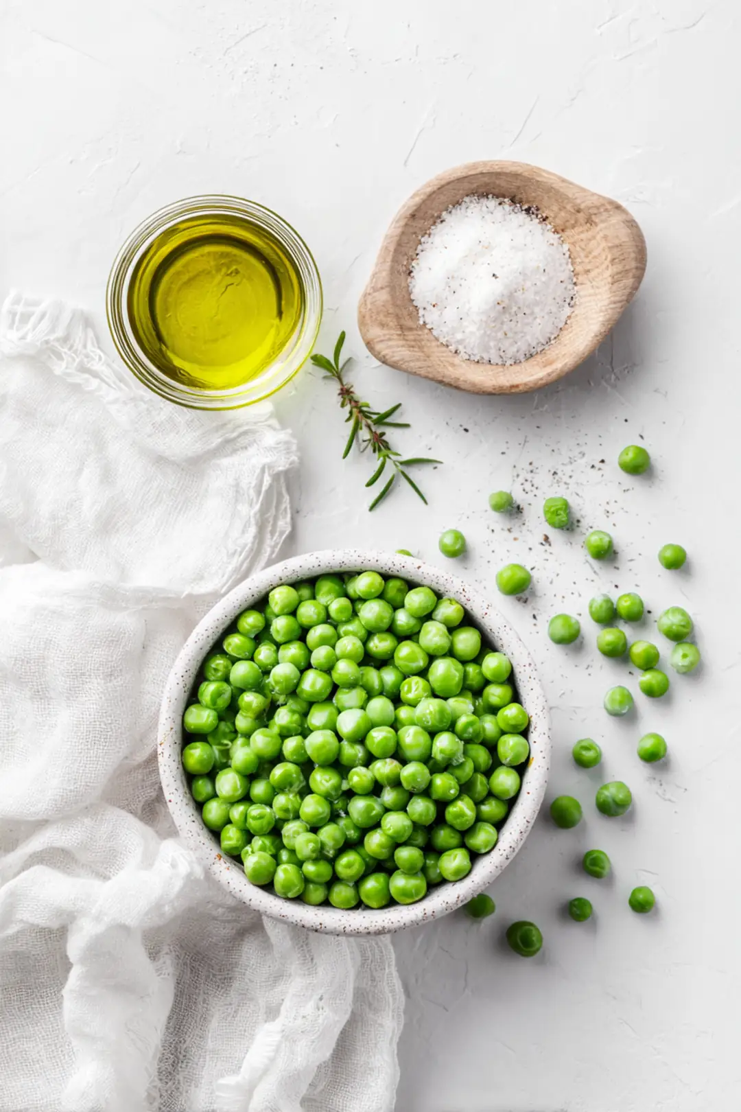 air fryer frozen peas snack - ingredients