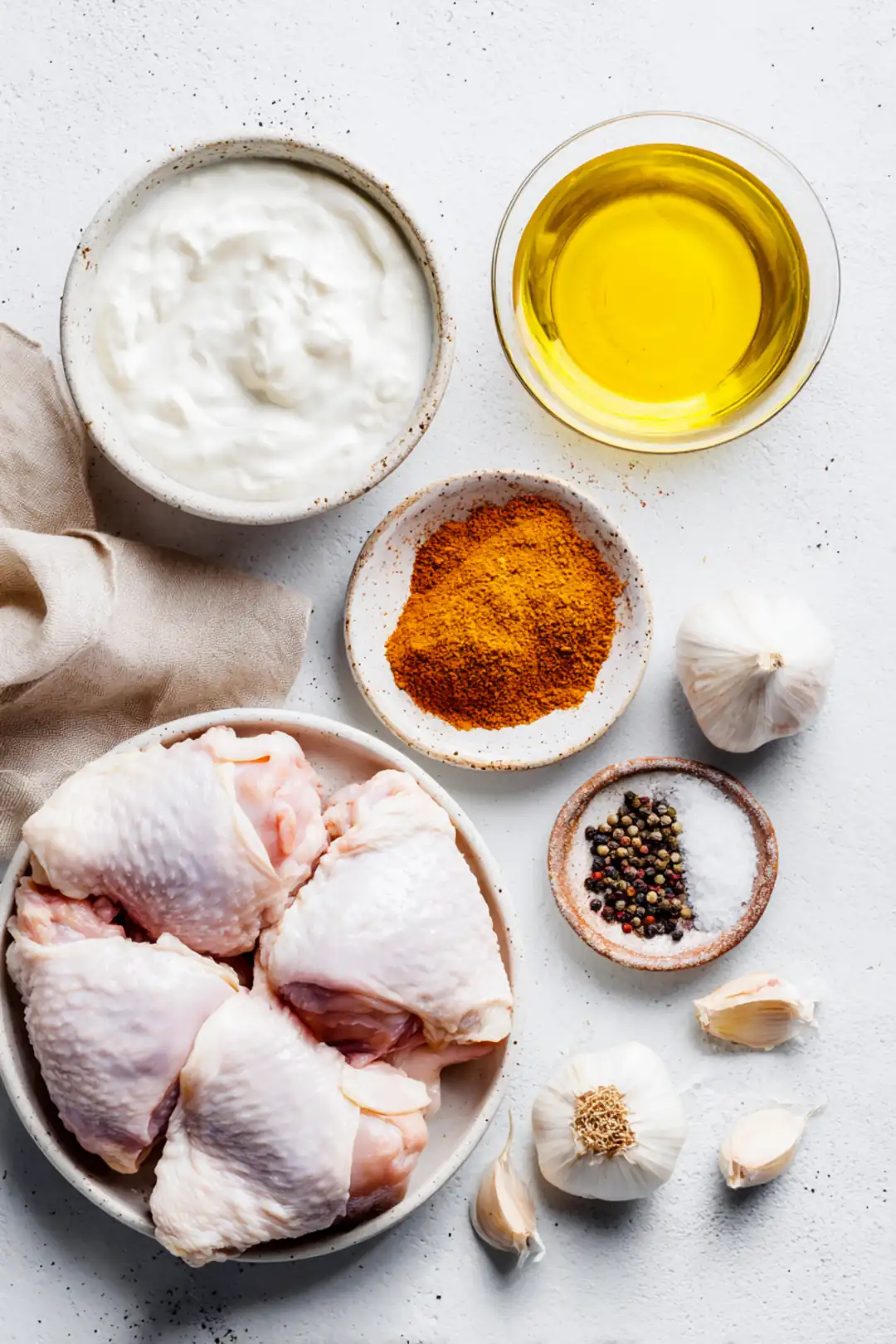 air fryer greek yogurt chicken - ingredients