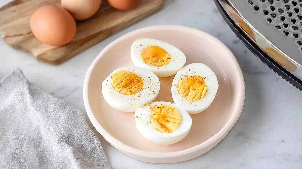air fryer hard boiled eggs for meal prep