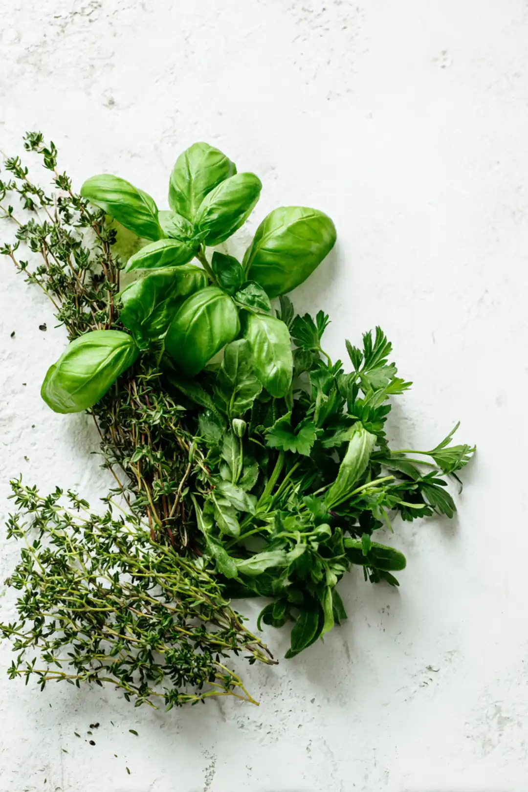 air fryer herb drying guide - ingredients
