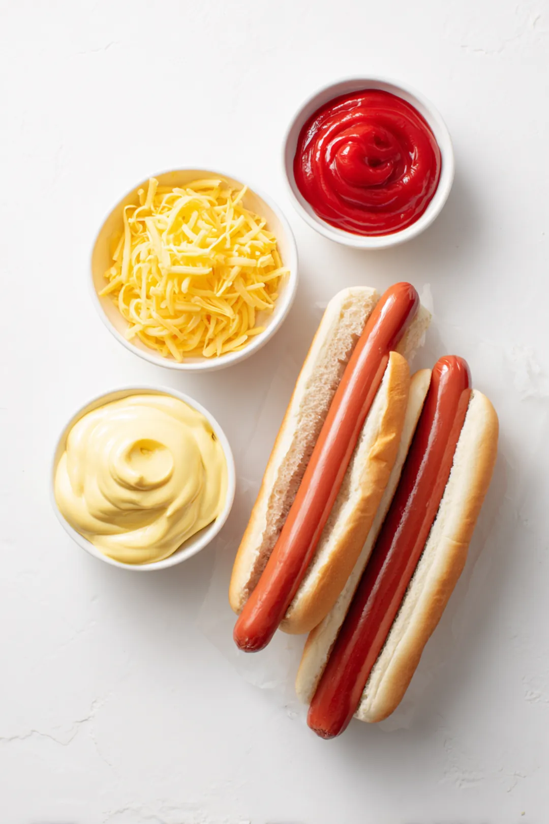 air fryer hot dogs crispy hack - ingredients