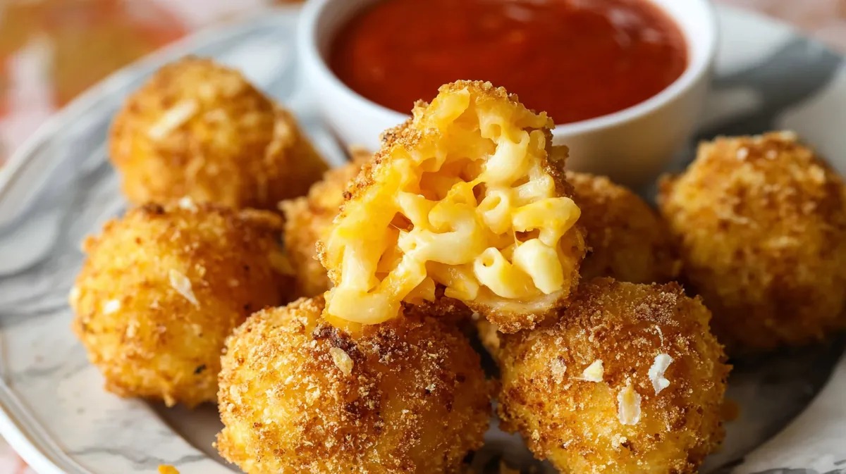 Air fryer mac and cheese bites