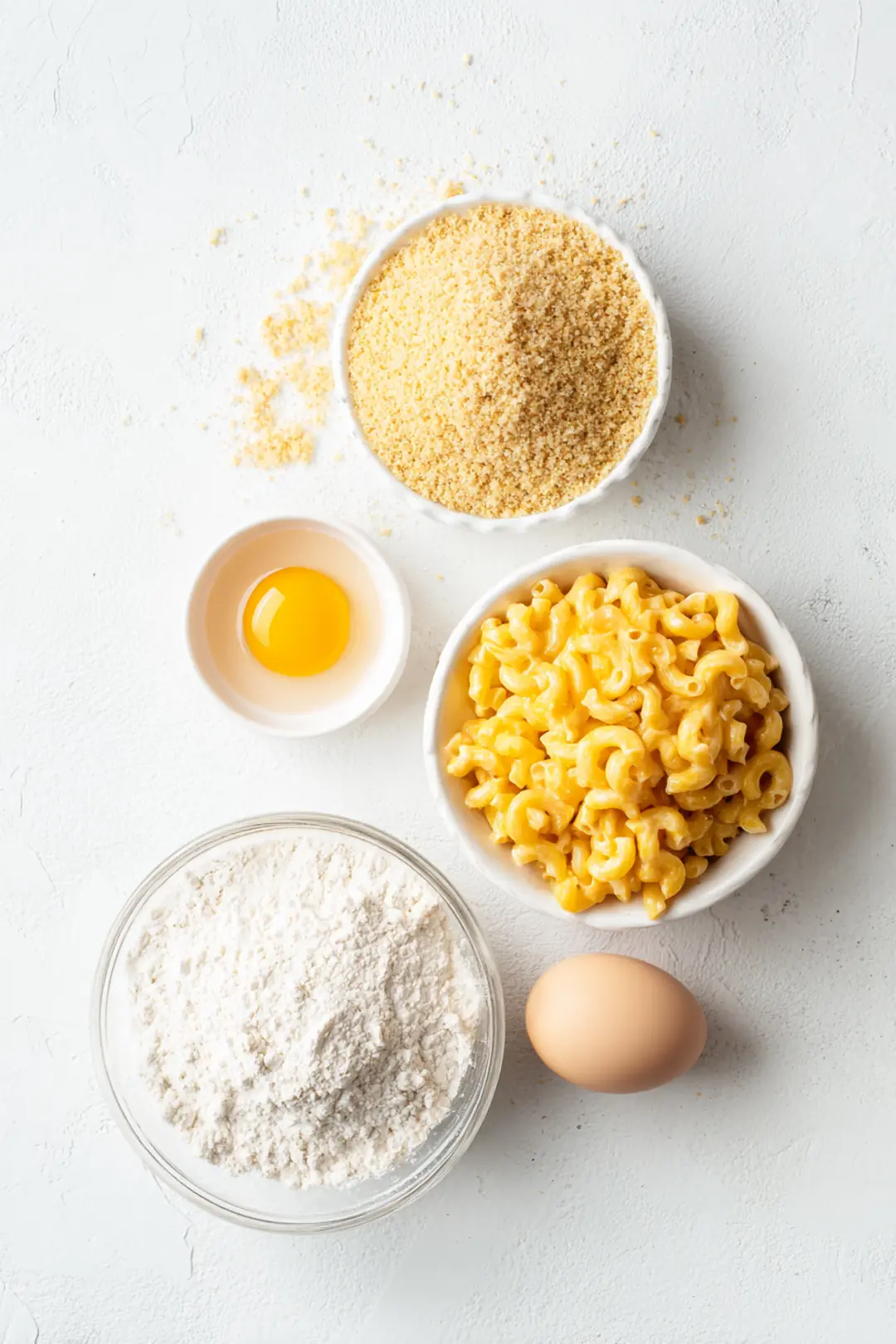 air fryer mac and cheese bites - ingredients