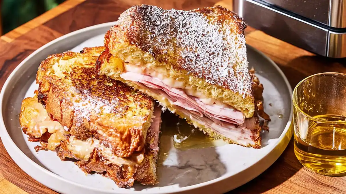 Air fryer monte cristo sandwich