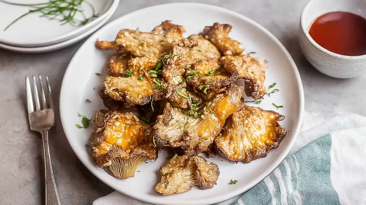 air fryer oyster mushrooms seafood mimic