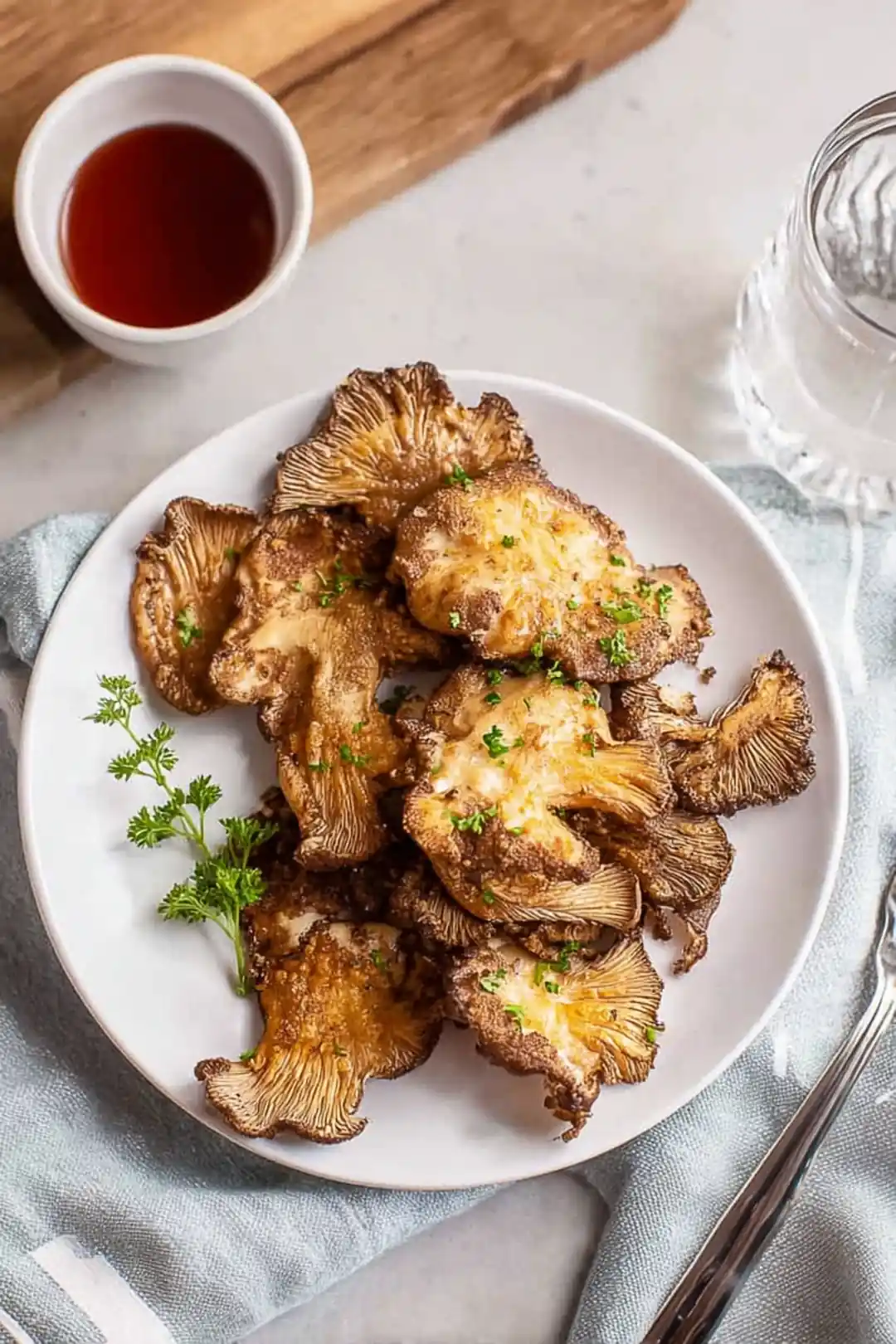 air fryer oyster mushrooms seafood mimic