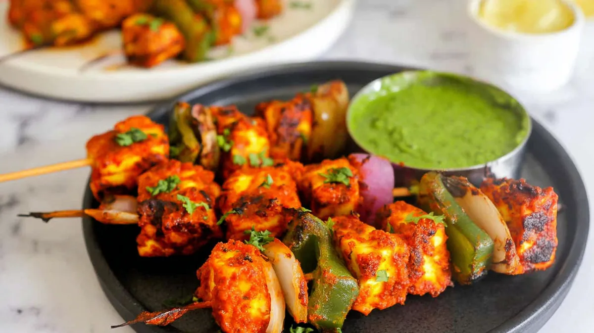 air fryer paneer tikka bites