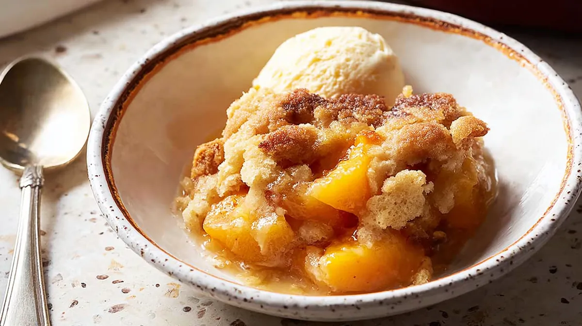 air fryer peach cobbler for one
