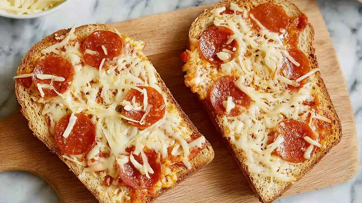 air fryer pizza toast bread hack