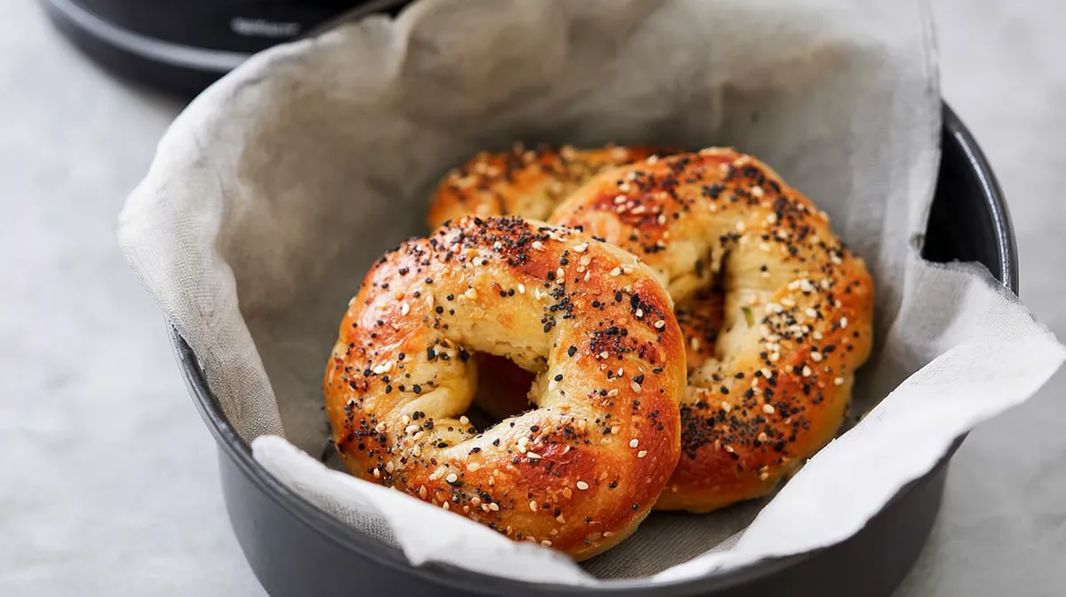 air fryer protein bagels 2 ingredients