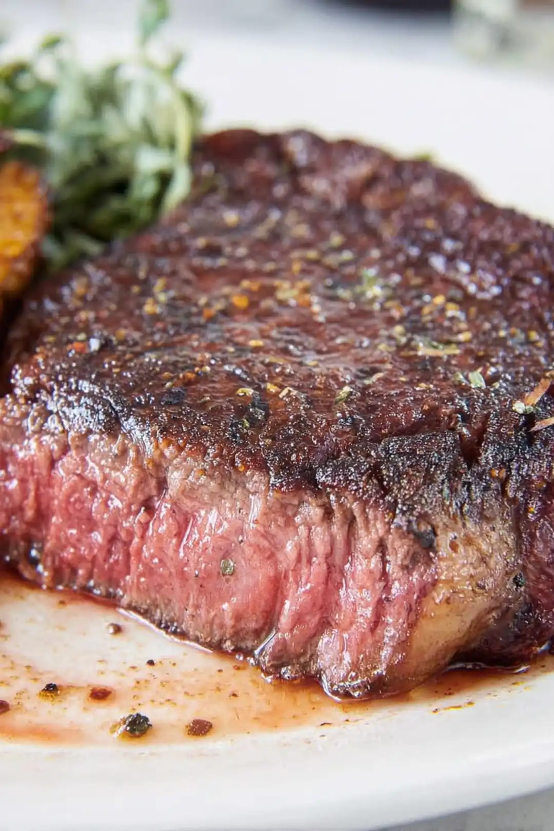 air fryer reverse sear ribeye