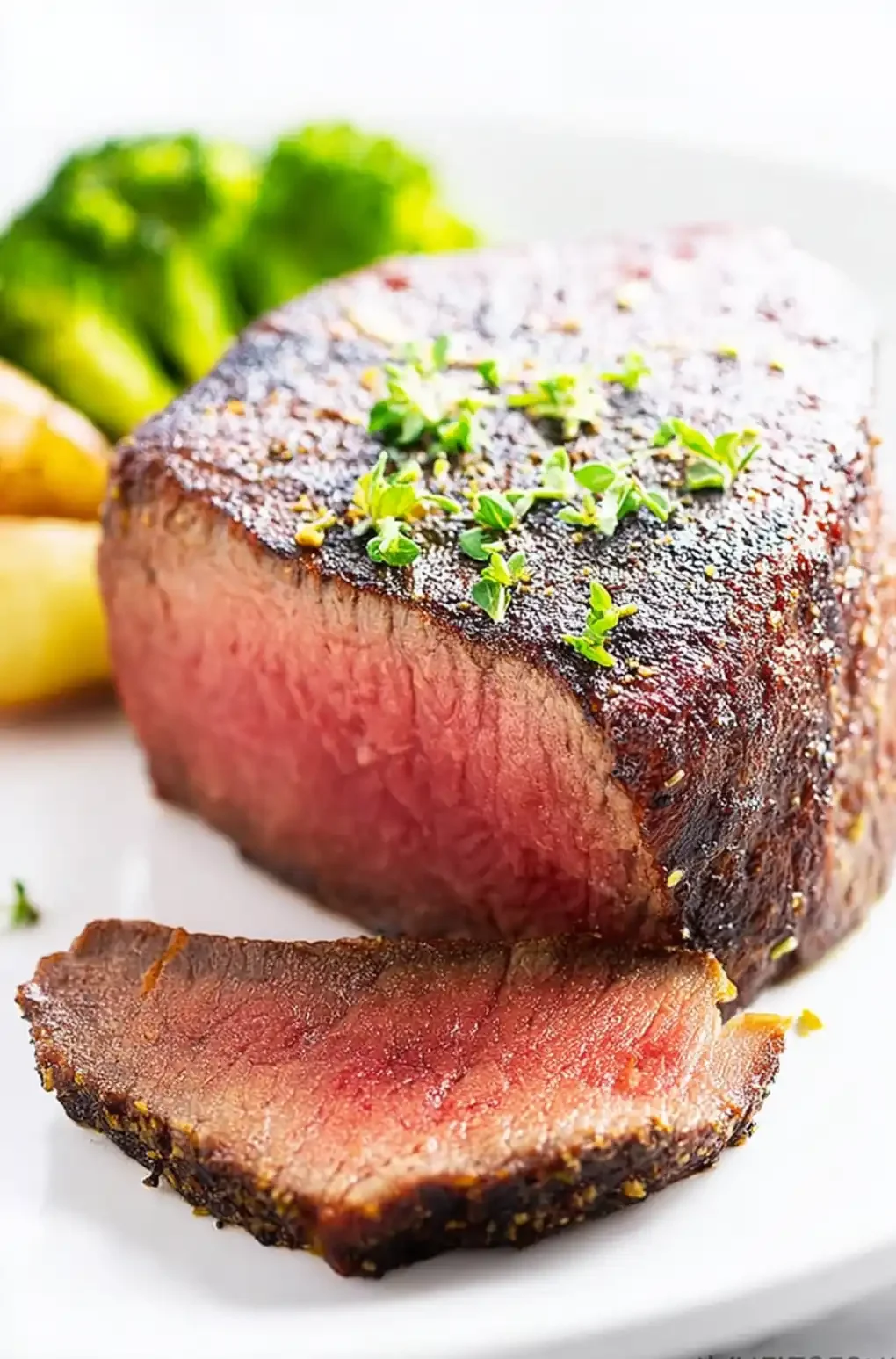 Air fryer reverse sear ribeye